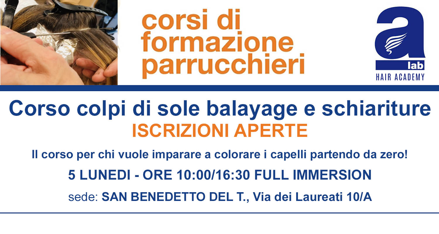 corso parrucchiere colpi di sole