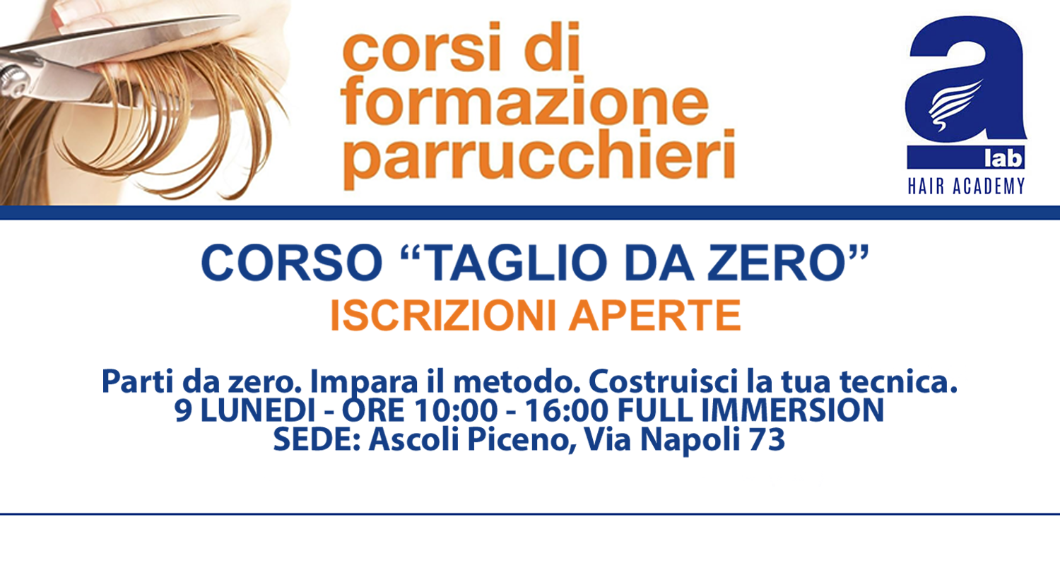 corso parrucchiere taglio da zero